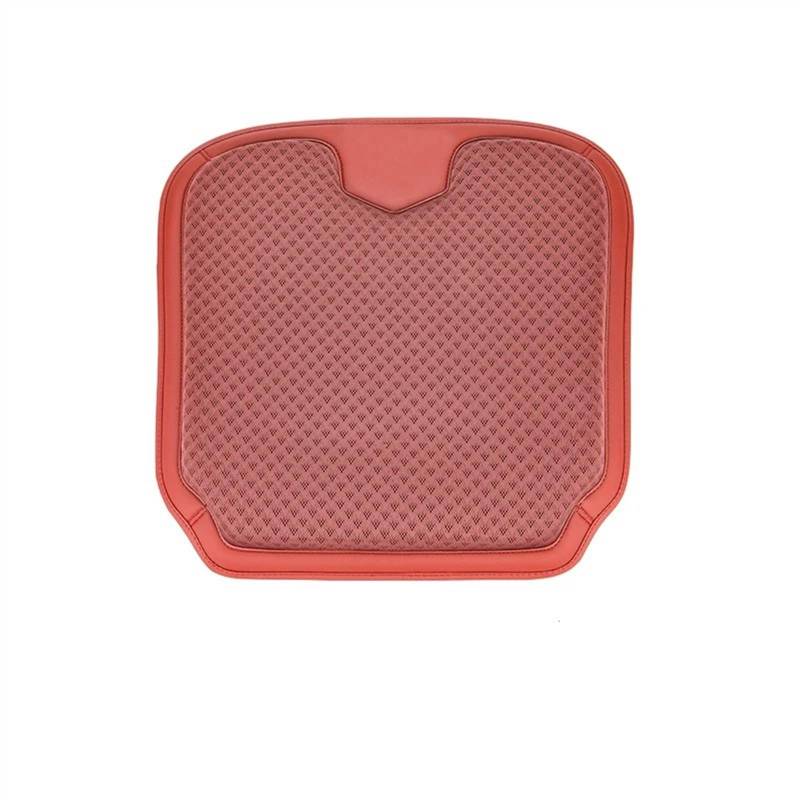 TONMHXA Sitzbezüge Auto Universal Verdicken Atmungsaktive Auto Sitzkissen Schutz Matte Automobil Innen Auto Sitzkissen Auto Sitz Schutz Pads Auto Zubehör(Red) von TONMHXA