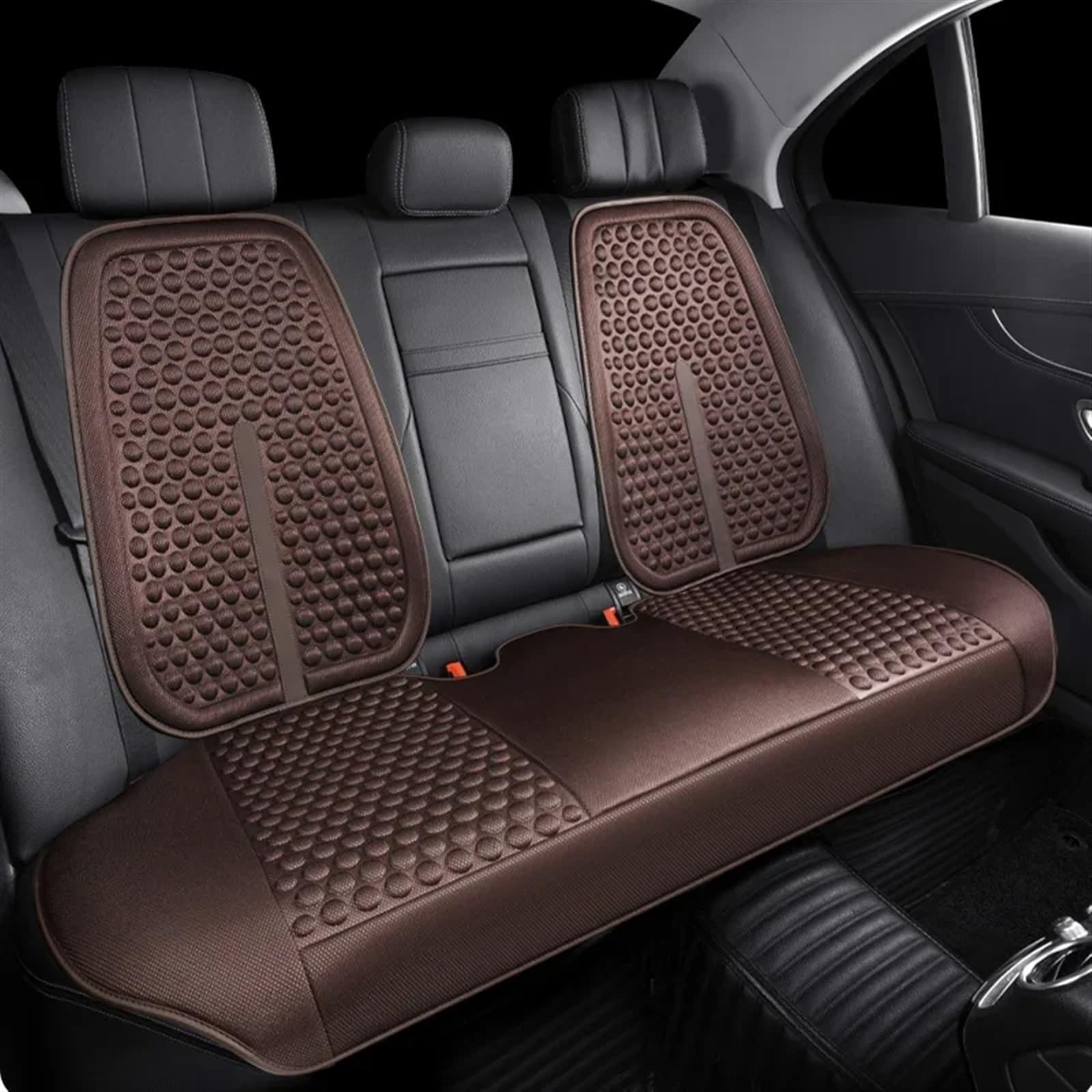 TONMHXA Sitzbezüge Auto Universelle Autositzbezüge, Weiches, Atmungsaktives Sitzkissen, Autositzkissen, Innendekoration, Auto-Vorder-/Rücksitzbezug, Autozubehör(Brown,1pc Rear seat pad) von TONMHXA