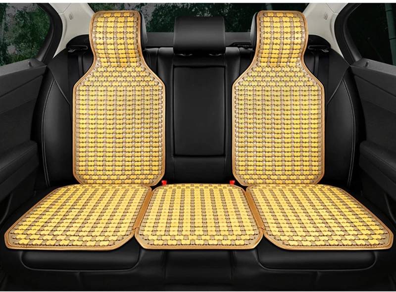 TONMHXA Sitzbezüge Auto Universelles Kissen, Bequeme Und Atmungsaktive Sitze, Erhältlich In Four Seasons Split Automobile Interior Autositz-Schutzpolster(Yellow,E) von TONMHXA