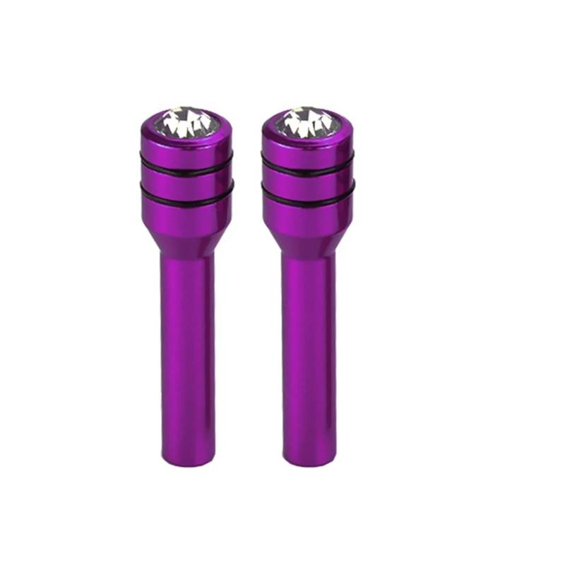 TONMHXA Türschloss Pin Abdeckung Kompatibel Mit VW Für Golf 4 5 7 6 MK4 Autotür Pin Lock Knob Lift Abdeckungen Aluminiumlegierung Autos Innenzubehör(Purple) von TONMHXA