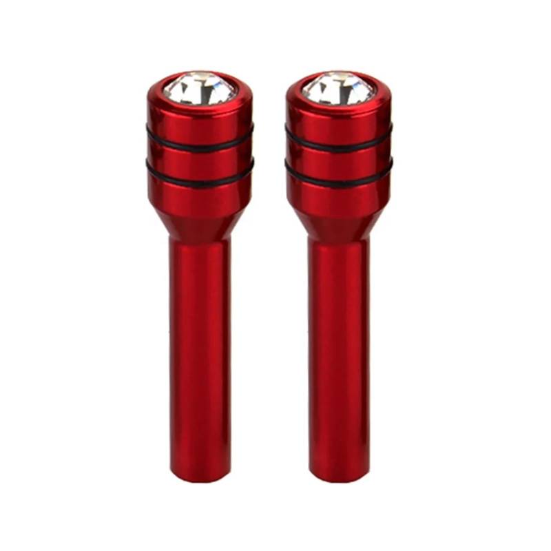 TONMHXA Türschloss Pin Abdeckung Kompatibel Mit VW Für Golf 4 5 7 6 MK4 Autotür Pin Lock Knob Lift Abdeckungen Aluminiumlegierung Autos Innenzubehör(Red) von TONMHXA