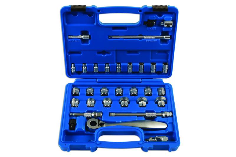 Laser 7068 Low Profile/Dual Drive Socket Set 31pc von Laser