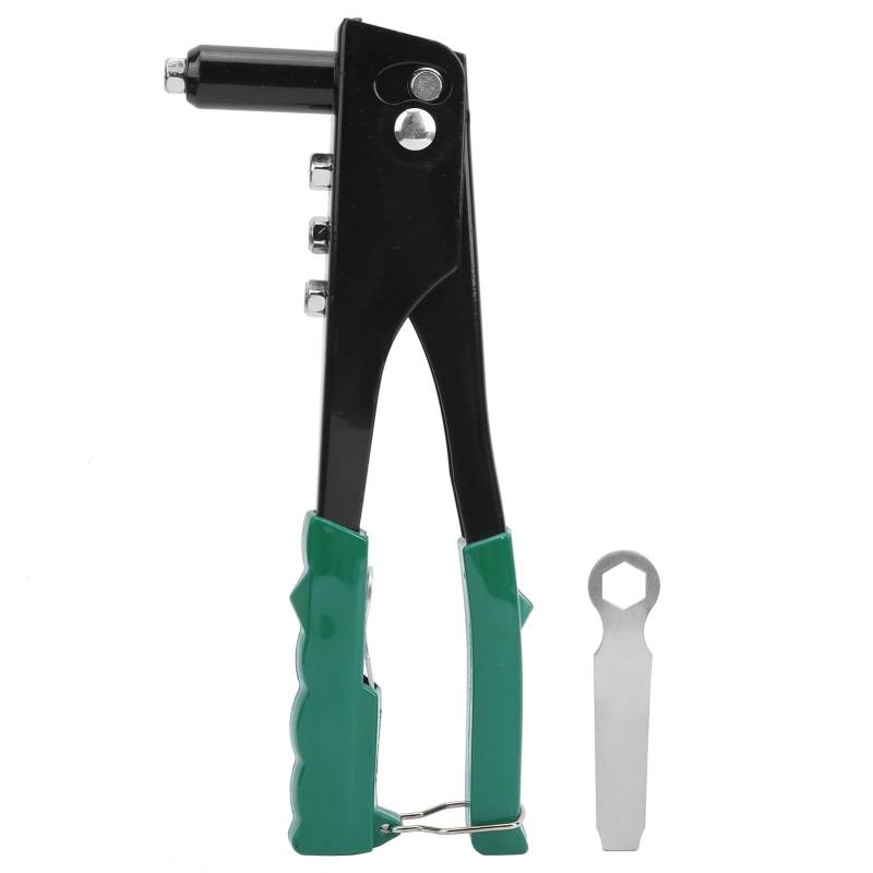 TOOLSGO 2-teilige Nietpistole Professionell EinhäNdig Manuell Industrielles Handwerkzeug Nietwerkzeug Für Leder Kunststoff Metall Aluminium von TOOLSGO