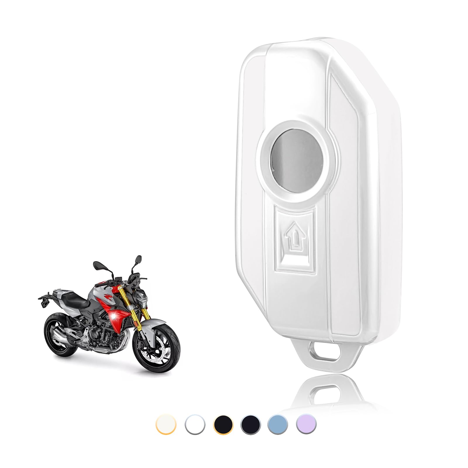 TOOMUME Schlüsselhülle TPU, Autoschlüssel Hülle Passt für BMW Motor F750GS F850GS F900R C400GT R1200GS LC ADV R1200RS R1200RT R1250R R1250GS K1600GT, Schlüsselcover Schutz Schlüsselgehäuse von TOOMUME