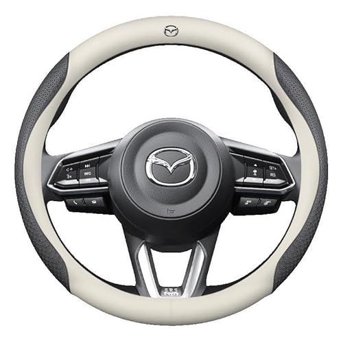 Auto Lenkrad Abdeckung, Für Mazda 3 2018-2023 38CM Mode Anti Rutsch Atmungsaktiv Lenkradabdeckung Auto Innenraum von TOOSIS
