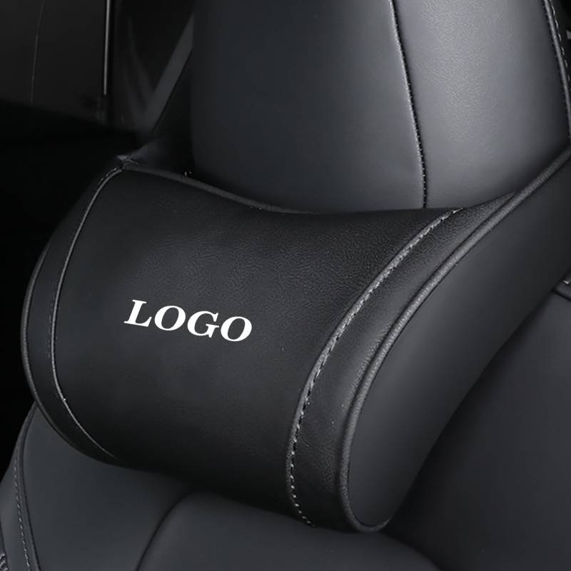 TOPABYTE Kopfstütze für Tesla Highland Model 3 Y S X Cybertruck Accessoires Car Neck Kissen Memory Foam Ergonomic Design Seat Hals Stütze (Schwarz, 1 Stück) von TOPABYTE