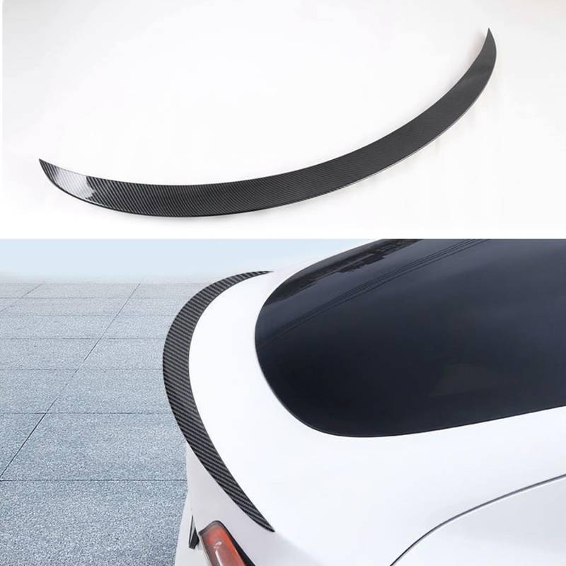 TOPABYTE Spoiler Original für Tesla Model Y Heckspoiler Flügellippe für Tesla 2020-2024 Model Y Zubehör ABS (Glossy Carbon) von TOPABYTE