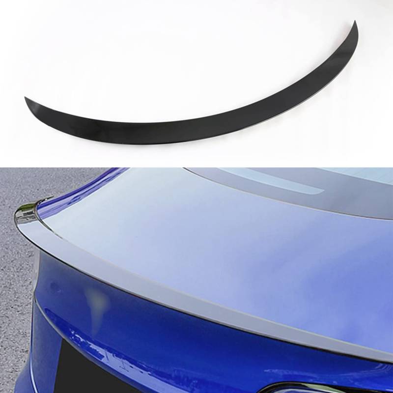 TOPABYTE Model Y Spoiler Original Heckspoiler Flügellippe für Tesla Model Y 2020-2024 Zubehör ABS (Glänzend Schwarz) von TOPABYTE