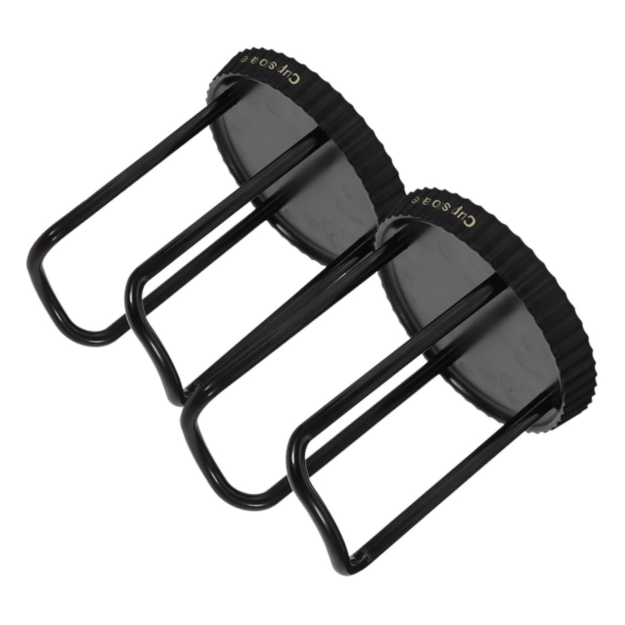 TOPBATHY 2st Getränkehalter Tassen-Organizer Für Die Kaffeestation Kaffeetassenspender Papierbecher Doppelt Kaffeepadhalter Tassenträger Pappbecherhalter Für Die Arbeitsplatte Abs Black von TOPBATHY