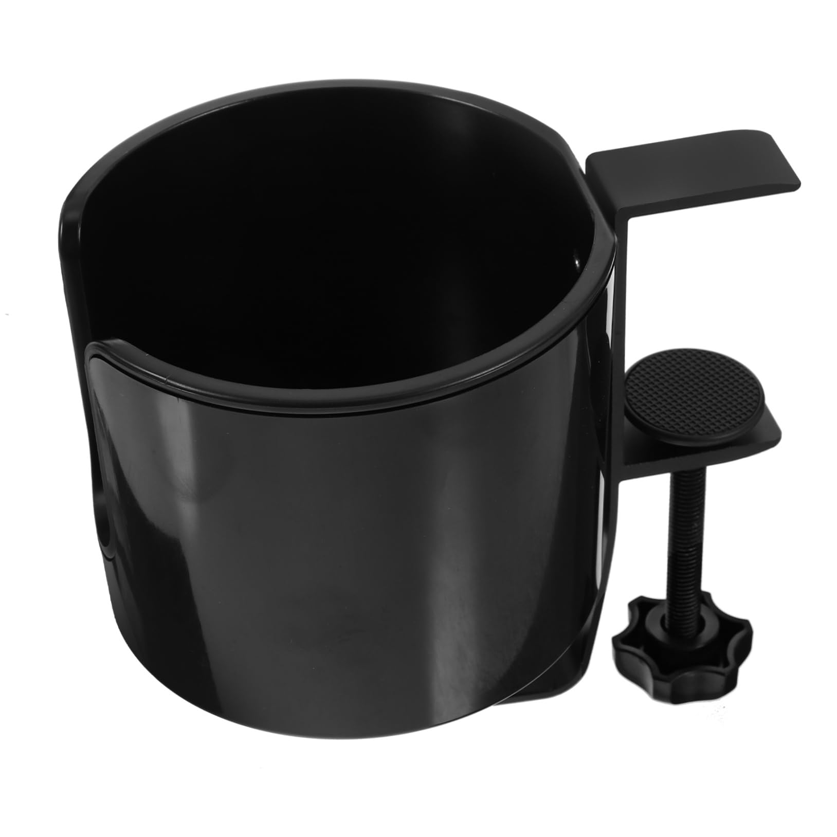 TOPBATHY Tischbecherhalter Kopfhörer Telefonhalter Getränkehalter Kaffeetasse Tisch Flaschenhalter Becherhalter Für Den Schreibtisch Tischseitiger Flaschenständer Black Aluminiumlegierung von TOPBATHY