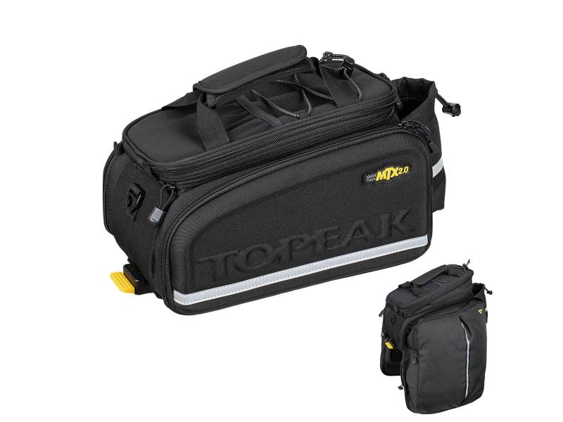 TOPEAK MTX 2.0 TrunkBag DXP mit erweiterbaren Packtaschen - Erweiterbares Oberteil von TOPEAK