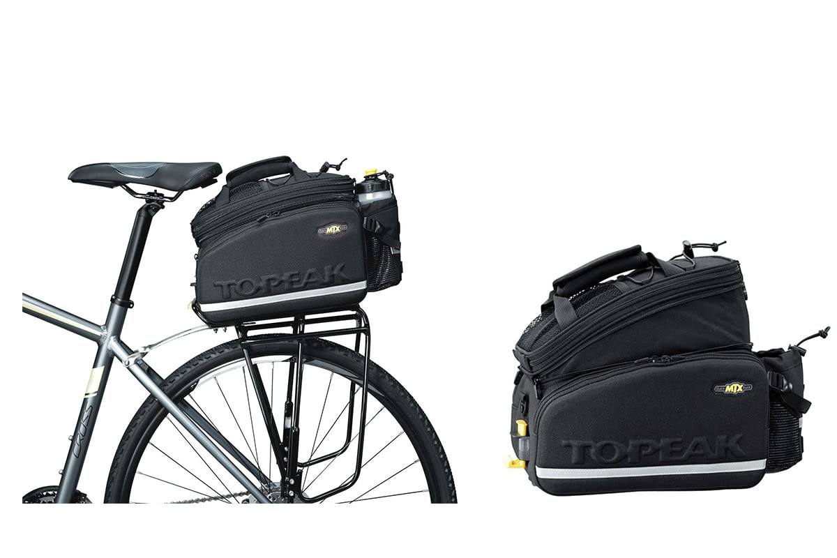 TOPEAK MTX 2.0 TrunkBag DX wasserdichte Fahrradkoffertasche, kompatibel mit Allen MTX QuickTrack 2.0 Racks, Schwarz von TOPEAK