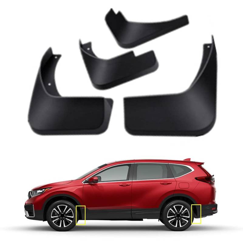 TOPGRIL Schmutzfänger-Set für Honda CR-V CRV 2017–2021 5. Generation, Spritzschutz vorne und hinten, 4-teiliges Set von TOPGRIL