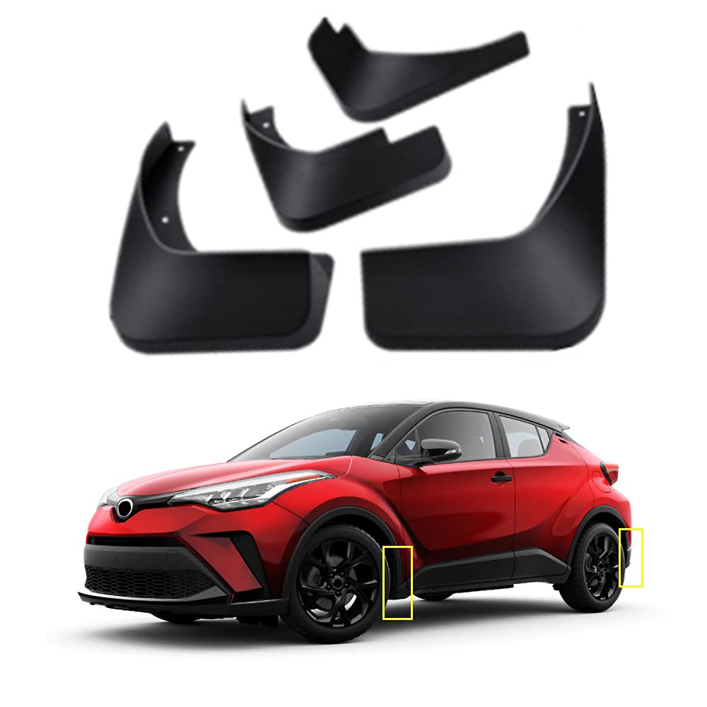 TOPGRIL Schmutzfänger-Set für Toyota C-HR 2018, 2019, 2020, 2021, 4-teiliges Set von TOPGRIL