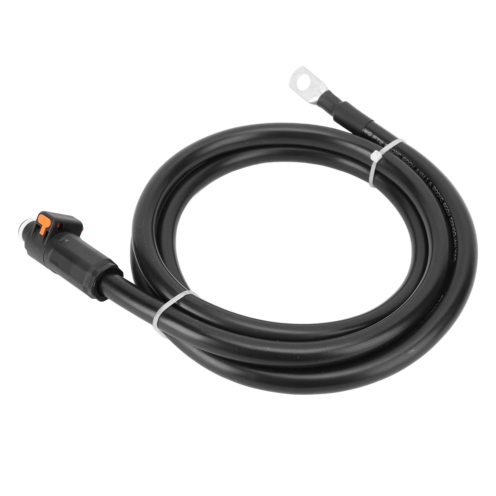 4 AWG Batteriekabel, Kupfer-Batterie-Wechselrichterkabel, Gerader Stecker und SC25-8-Anschluss, Externes Negatives Batteriekastenkabel für Auto, Boot, Motorrad, Traktor (1,5 m / von TOPINCN