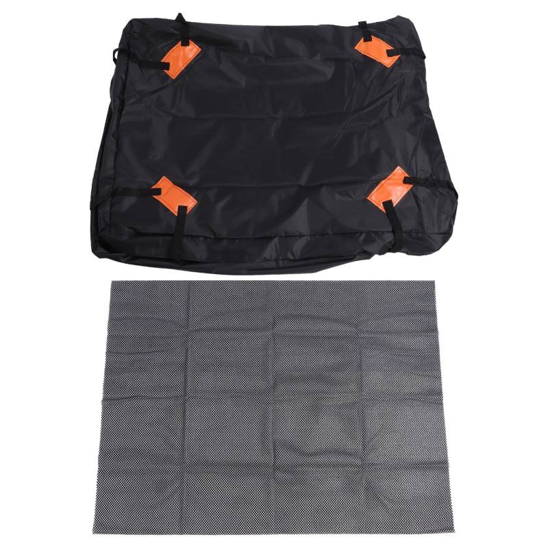 Autodachbeutel, Dach Cargos Trägerbeutel 425L Wasserdichtes Auto Dachbag Oxford Stoffauto Dach Cargos Träger Dachbeutel Softschalen -Träger Top -Gepäck mit Anti -Schlupfmatte von TOPINCN