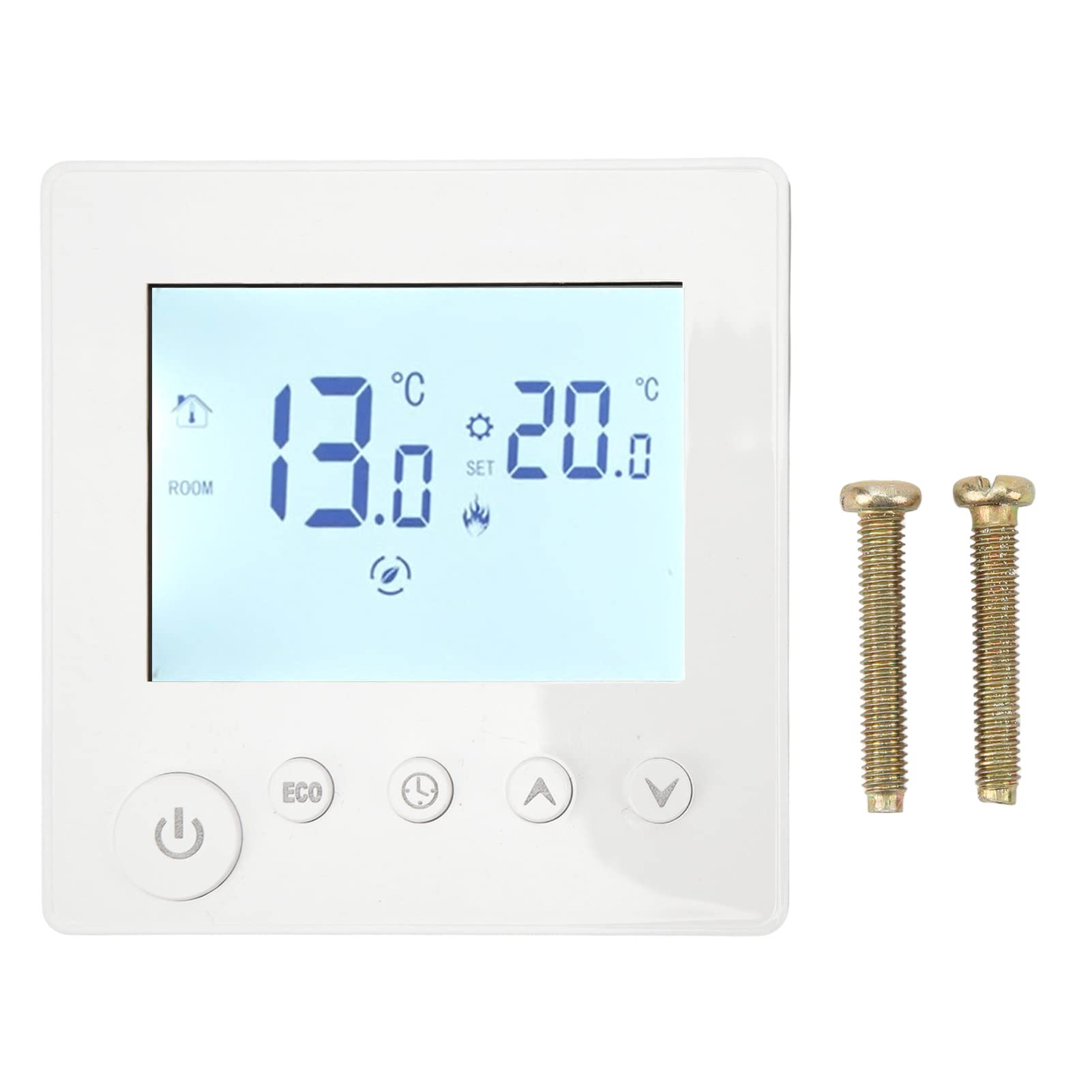 Digital Thermostat mit Hintergrundbeleuchtung, DIY Programmierl LCD Bodenheizungsthermostat Controller, Intelligente Verbindungsverbindung, Temperatursensor von TOPINCN