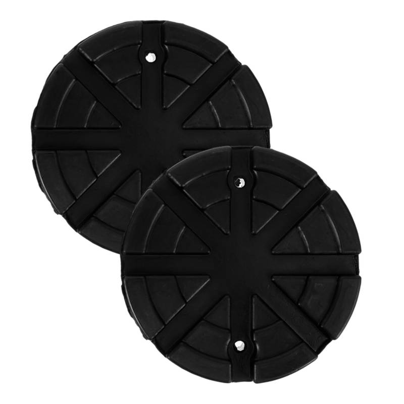 2st Wagenheber-fußpolster Stabilisator-wagenheberpolster Jack-pad Bodenheberauflagen Pinch Weld Jack Pad Fahrzeughebebühnen Wagenheberpolster Für Wohnmobile Gummi Black TOPPERFUN von TOPPERFUN