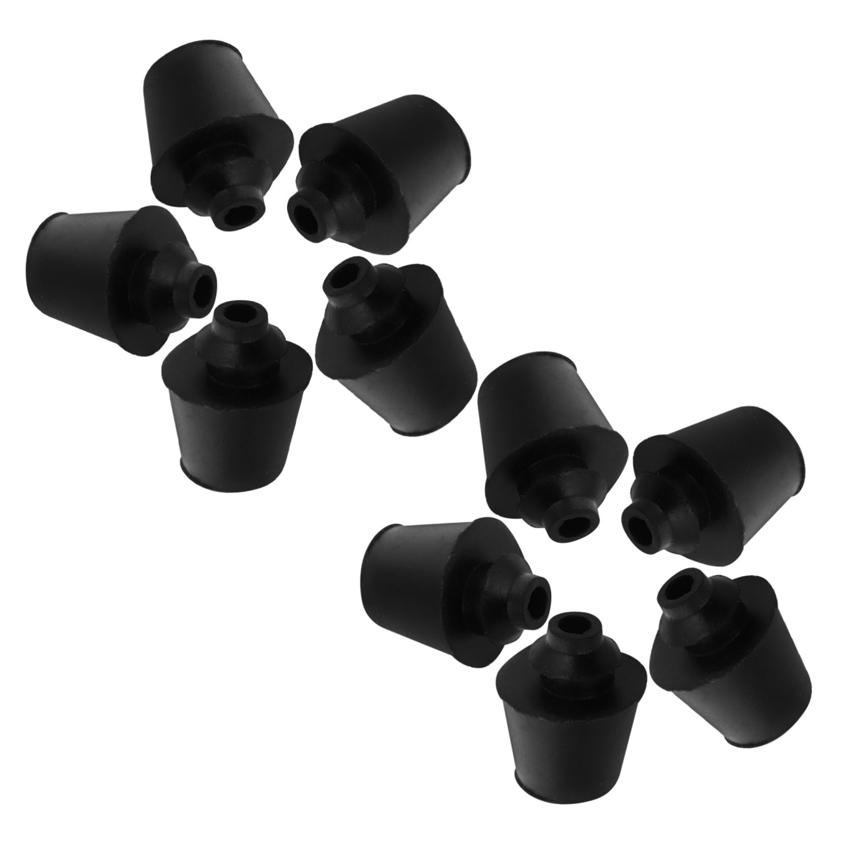 TOPPERFUN 10 Stück Türpufferblock Auto Türstopper Pufferblock Für Die Vordere Stoßstange Stoßstangenschutz Hinten Autotür-stoßdämpfer-kissenpolster Zuschlagstopper Für Autotüren Gummi Black von TOPPERFUN