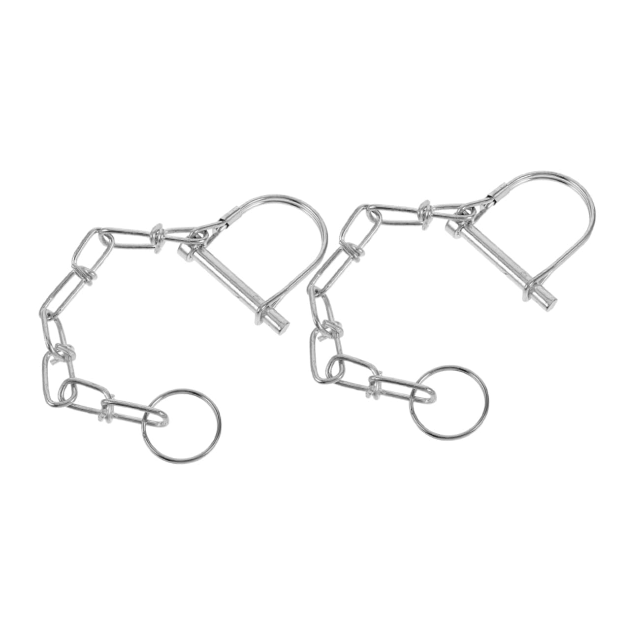 TOPPERFUN 2 Stück Anhänger Stecker Sicherheitsstift Anhängersicherung Multifunktionale Sicherheitspins Anhänger-Pins Anhänger Sicherheitsnadel Kupplungsstift-Clip Stahl Silver von TOPPERFUN