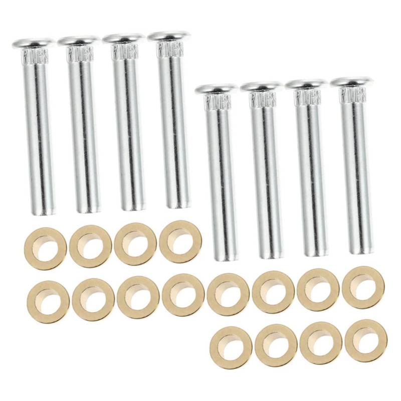 TOPPERFUN 8Pcs Scharnier Pin Ersatz Scharnier Reparaturset Scharnier Bushing Restauriertes Kit D Scharnier Kit Reparatursatz für Autotürscharniere Buchsenstift Aluminiumlegierung von TOPPERFUN