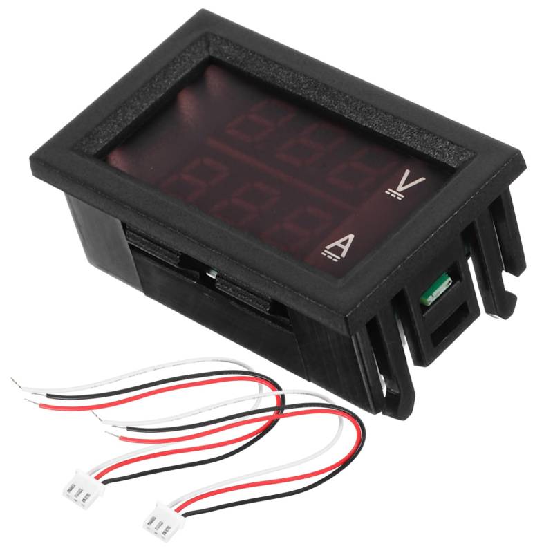 TOPPERFUN Digitales Voltmeter Amperemeter Dc Spannungsprüfer Für Auto Präziser Spannung Und Strom Tester Mit Dual Anzeige Für Effektive Messungen von TOPPERFUN