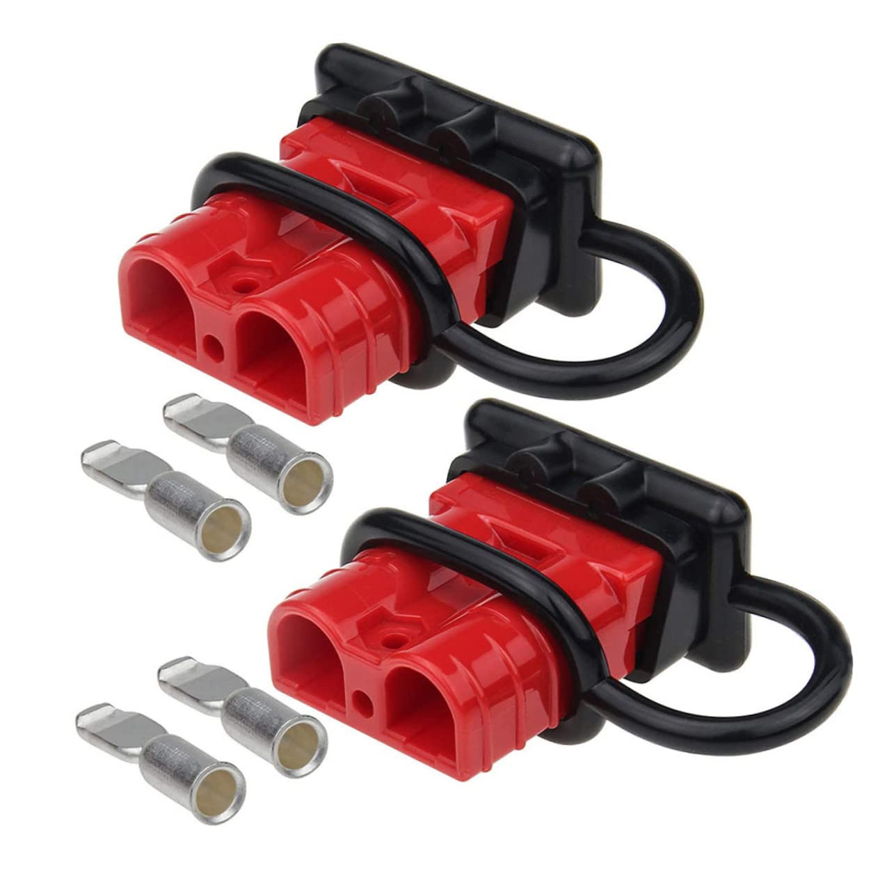 TOPPERFUN Gabelstapler Power Connector Batteriestecker Mit Staubschutzkappen Und Anschlussterminals Für Gabelstaplerzubehör Und Stromanschluss von TOPPERFUN