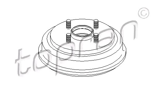 TOPRAN Bremstrommel FORD,MAZDA 302 346 2S611113AG,DD3226250B,DD3226250C DG4026250,1315740,2S611113A1K,7S611113AA,DD3226250A,1151001,1468774,1507055 von TOPRAN