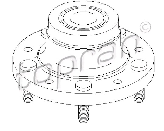 TOPRAN Radlagersatz FORD 304 089 1417336,6C111A049BA,6C112B664BA Radlager,Radlager & Radlagersatz 6C112B664BB,1371312,1377911 von TOPRAN