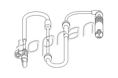 Topran ABS Sensor Hinterachse [Hersteller-Nr. 501239] für BMW von TOPRAN