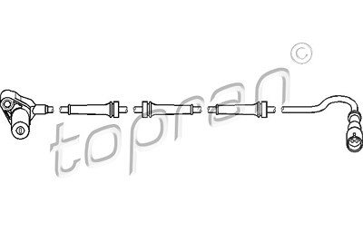 Topran ABS Sensor hinten links [Hersteller-Nr. 111077] für VW von TOPRAN