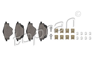 Topran Bremsbeläge hinten (Satz) [Hersteller-Nr. 723631] für Citroën, Ds, Opel, Peugeot, Vauxhall von TOPRAN