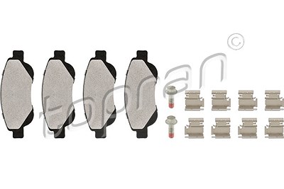 Topran Bremsbelagsatz, Scheibenbremse [Hersteller-Nr. 723103] für Citroën, Peugeot, Toyota von TOPRAN