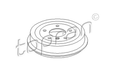 Topran Bremstrommel Hinterachse [Hersteller-Nr. 500978] für BMW von TOPRAN
