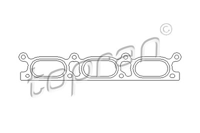 Topran Dichtung, Ansaugkrümmer [Hersteller-Nr. 111922] für Audi von TOPRAN