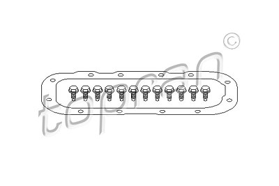 Topran Dichtung, Ölwanne-Automatikgetriebe [Hersteller-Nr. 500783] für BMW von TOPRAN