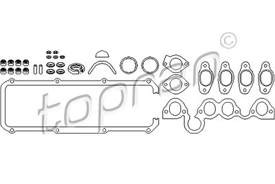 Topran Dichtungssatz, Zylinderkopf [Hersteller-Nr. 101479] für Audi, VW von TOPRAN
