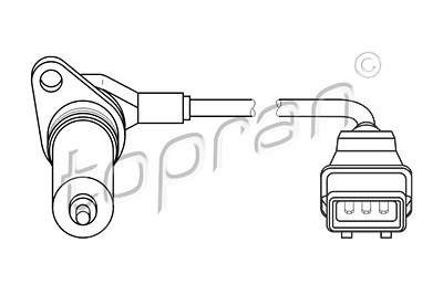 Topran Drehzahlsensor, Motormanagement [Hersteller-Nr. 111364] für Audi, Ford, Seat, VW von TOPRAN