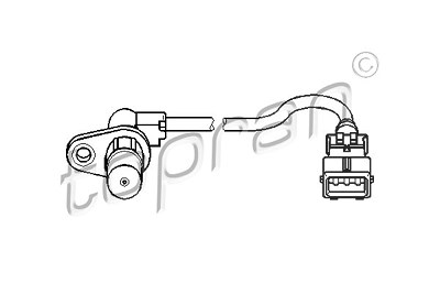 Topran Drehzahlsensor, Motormanagement [Hersteller-Nr. 721689] für Fiat, Citroën, Peugeot von TOPRAN