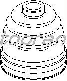 Topran Faltenbalg, Antriebswelle [Hersteller-Nr. 111778] für Seat, VW, Skoda, Audi von TOPRAN