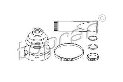 Topran Faltenbalgsatz, Antriebswelle [Hersteller-Nr. 111682] für Audi von TOPRAN