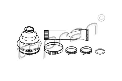 Topran Faltenbalgsatz, Antriebswelle [Hersteller-Nr. 500587] für BMW von TOPRAN