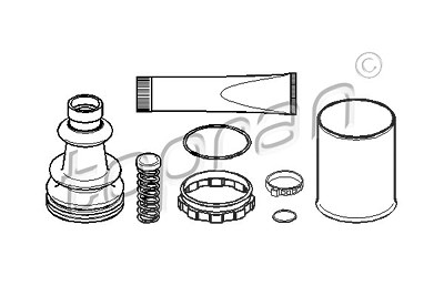 Topran Faltenbalgsatz, Antriebswelle [Hersteller-Nr. 720276] für Peugeot, Citroën von TOPRAN