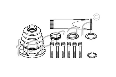Topran Faltenbalgsatz, Antriebswelle [Hersteller-Nr. 102624] für Seat, VW von TOPRAN