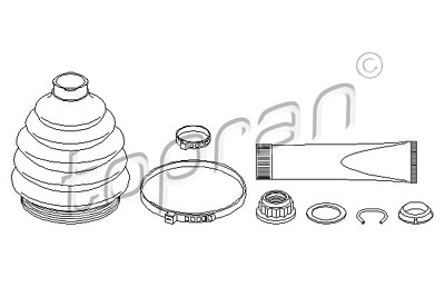Topran Faltenbalgsatz, Antriebswelle [Hersteller-Nr. 103055] für Audi, Seat, Skoda, VW von TOPRAN
