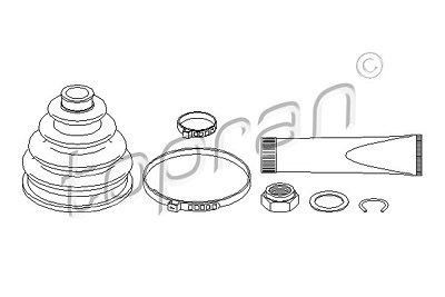 Topran Faltenbalgsatz, Antriebswelle [Hersteller-Nr. 103509] für Audi, VW von TOPRAN