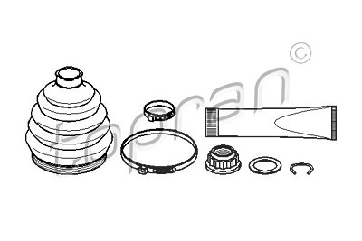 Topran Faltenbalgsatz, Antriebswelle [Hersteller-Nr. 108209] für Audi, Seat, Skoda, VW von TOPRAN