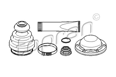 Topran Faltenbalgsatz, Antriebswelle [Hersteller-Nr. 111633] für Seat, Audi, VW, Skoda von TOPRAN