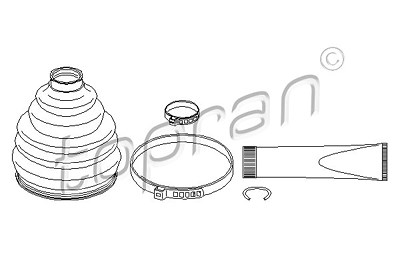 Topran Faltenbalgsatz, Antriebswelle [Hersteller-Nr. 111667] für Audi, Porsche, Seat, Skoda, VW von TOPRAN