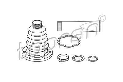 Topran Faltenbalgsatz, Antriebswelle [Hersteller-Nr. 111781] für Audi, Seat, Skoda, VW von TOPRAN